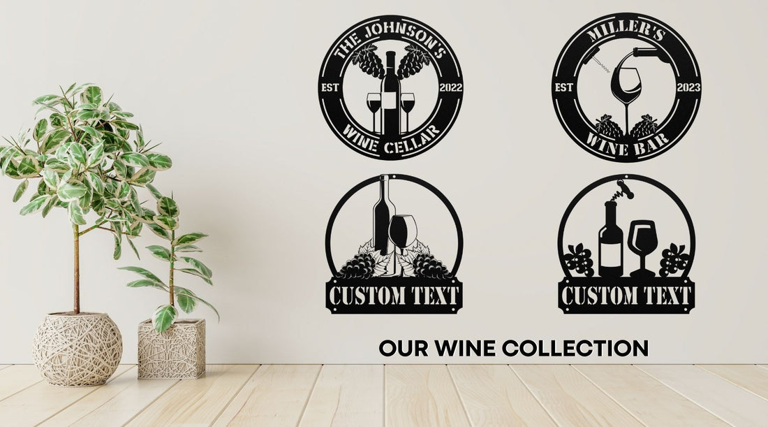 Custom Wine Bar Metal Sign: The Ultimate Home Decor for Wine Lovers & Personalized Gift Ideas