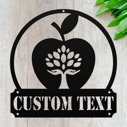 Custom Apple Orchard Sign - Personalized Apple Wall Art