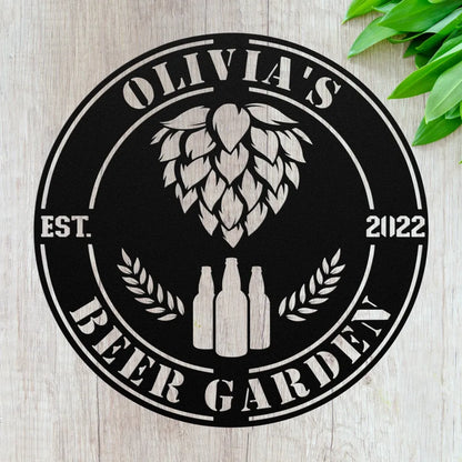 Custom Brewery Metal Sign Gift For Him Personalized Beer