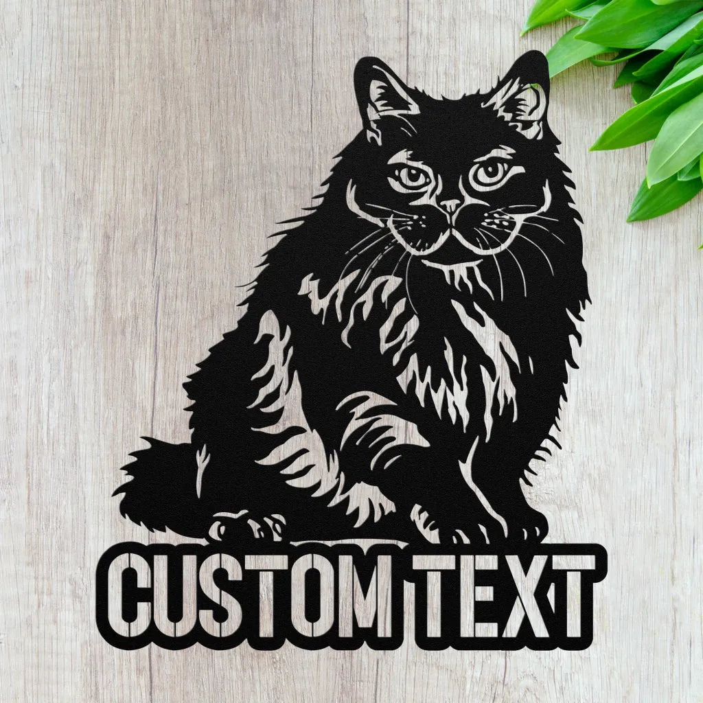 Custom Cat Lover Name Sign - Personalized Gifts For Cats