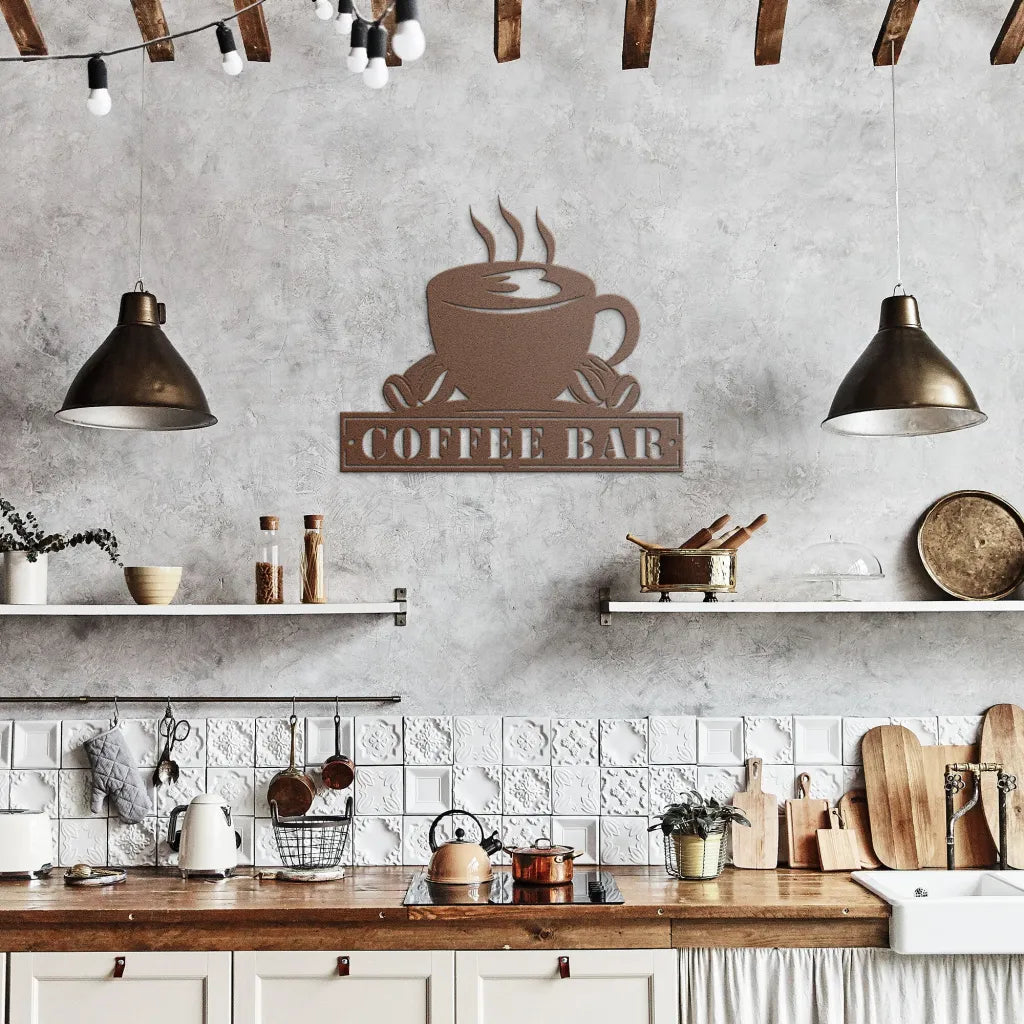 Custom Coffee Bar Sign - Personalized Coffee Gifts For Men