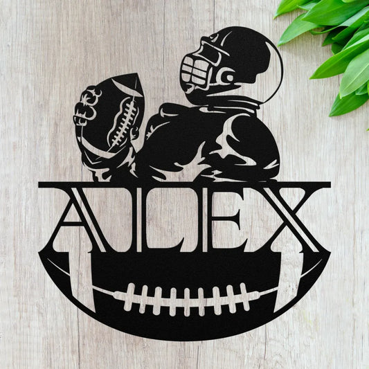 Custom Football Name Sign - Personalized Gifts For