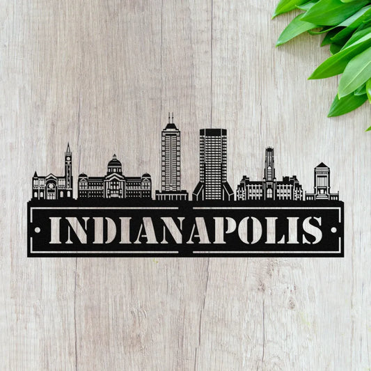 Custom Indianapolis Metal Sign - Personalized Indianapolis