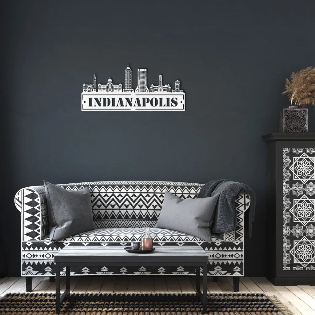 Custom Indianapolis Metal Sign - Personalized Indianapolis