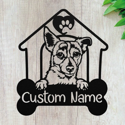 Custom Jack Russell Terrier Metal Art - Personalized Dog