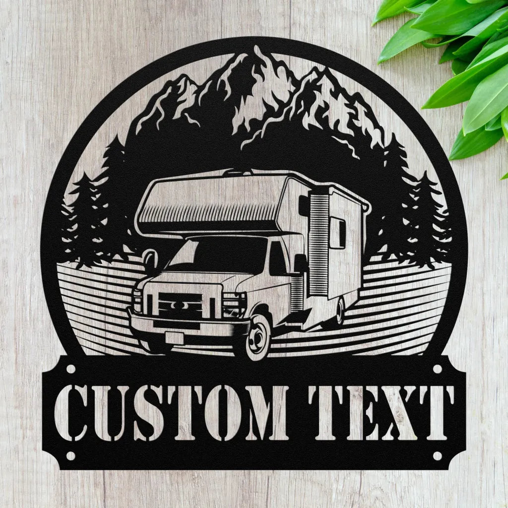 Custom Metal Camper Sign - Personalized RV Gifts For Men