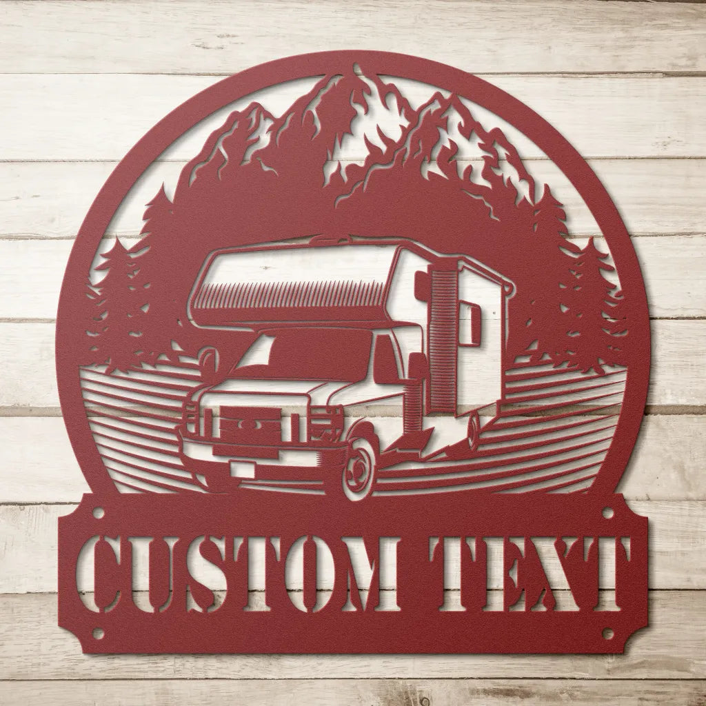 Custom Metal Camper Sign - Personalized RV Gifts For Men