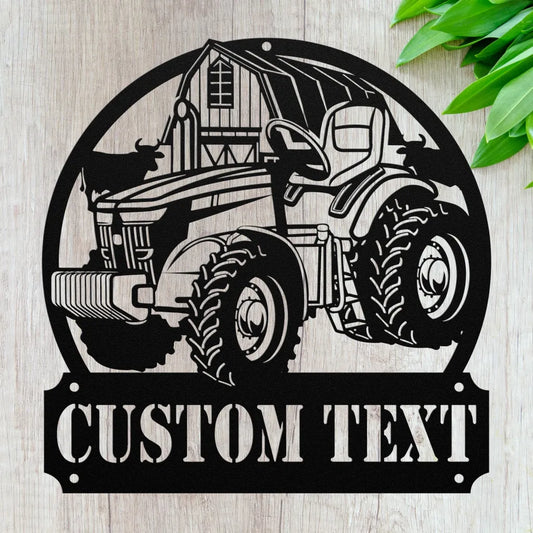 Custom Metal Farmhouse Sign - Personalized Farm House Decor