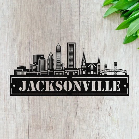 Custom Metal Jacksonville Sign - Personalized Jacksonville