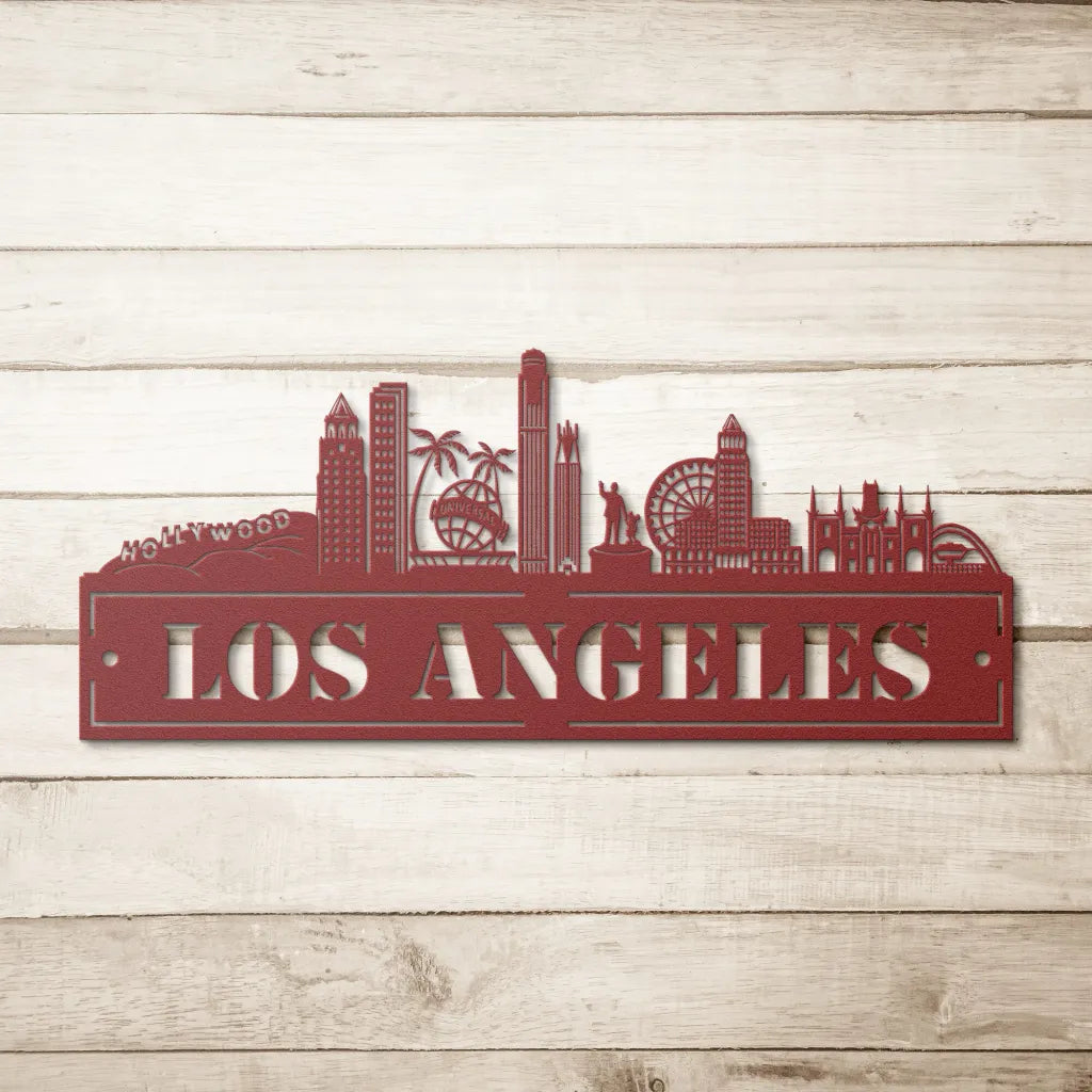 Custom Metal Los Angeles Sign - Personalized Los Angeles