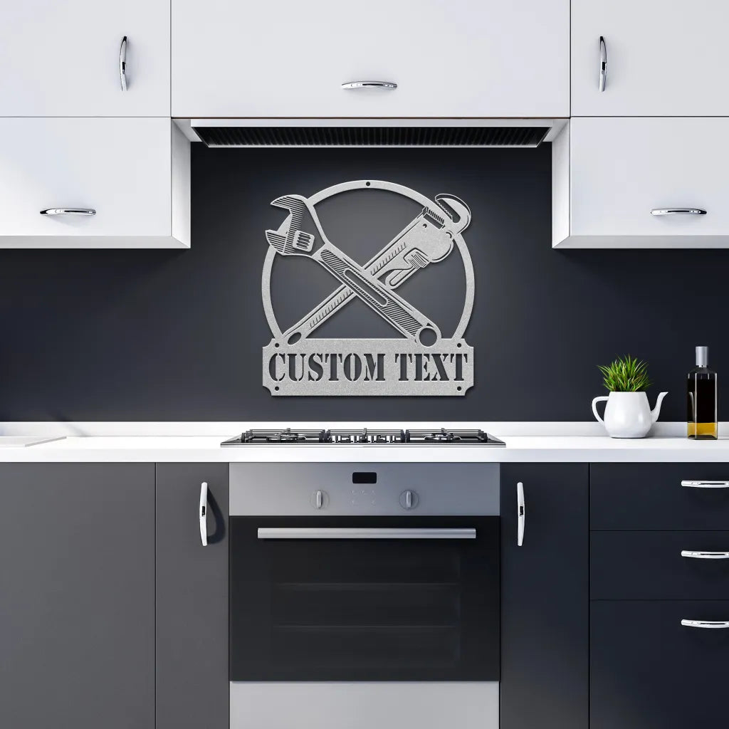 Custom Metal Plumbing Signs - Personalized Plumber Gifts For