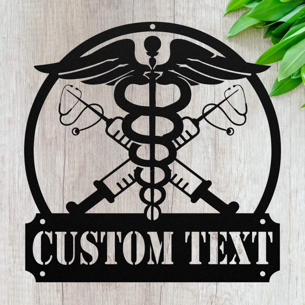 Custom Nurse Metal Sign - Personalized Nurse Gifts For Her -