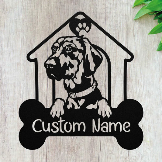 Custom Rhodesian Ridgeback Metal Art - Personalized Dog Name