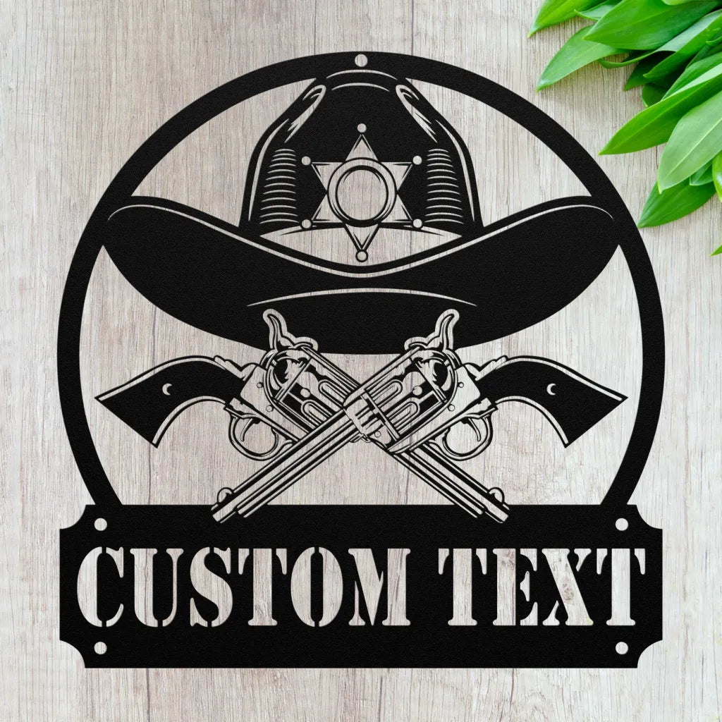 Custom Sheriff Sign - Sheriff Deputy Gifts For Dad Mom Wife