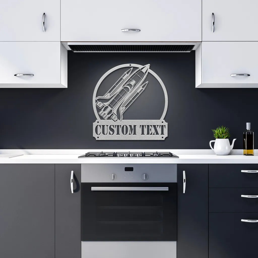 Custom Space Rocket Sign - Personalized Rocket Scientist