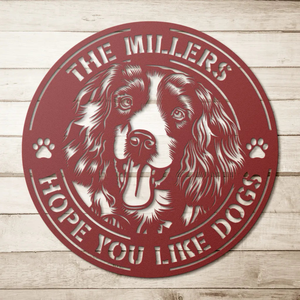 Custom Springer Spaniel Metal Sign - Personalized Dog