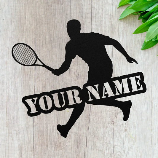 Custom Tennis Name Sign - Personalized Gifts For Tennis