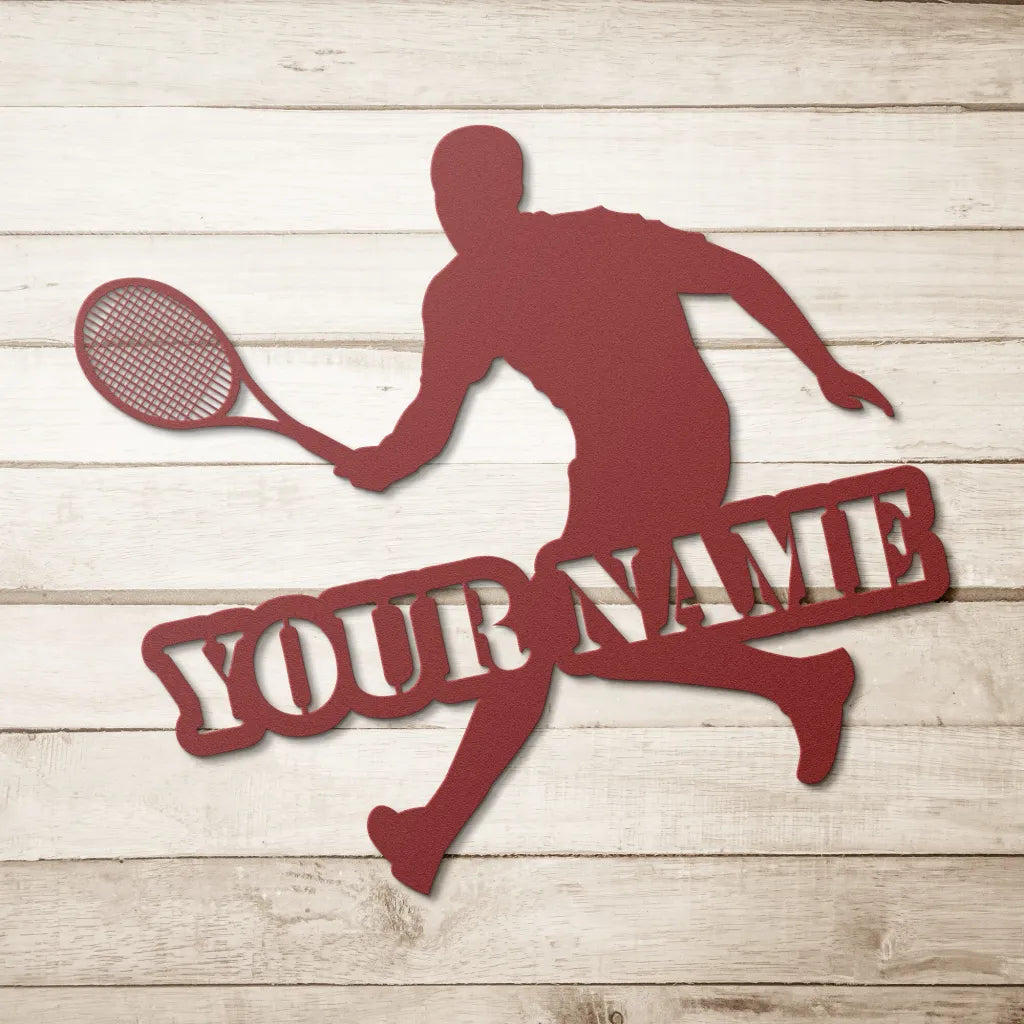 Custom Tennis Name Sign - Personalized Gifts For Tennis