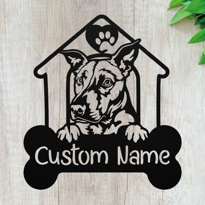 Custom Thai Ridgeback Metal Art - Personalized Dog Name Sign