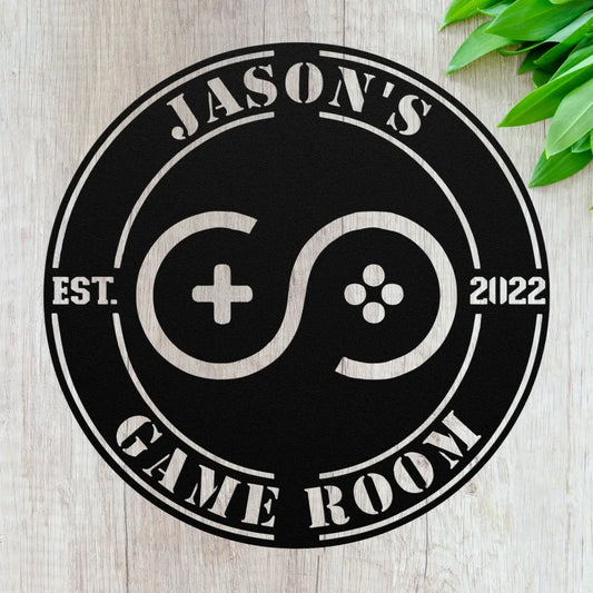 Custom Video Game Decor Gaming Gifts For Gamer Metal Wall