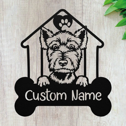 Custom West Highland Terrier Metal Art - Personalized Dog