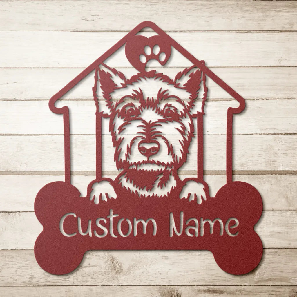 Custom West Highland Terrier Metal Art - Personalized Dog