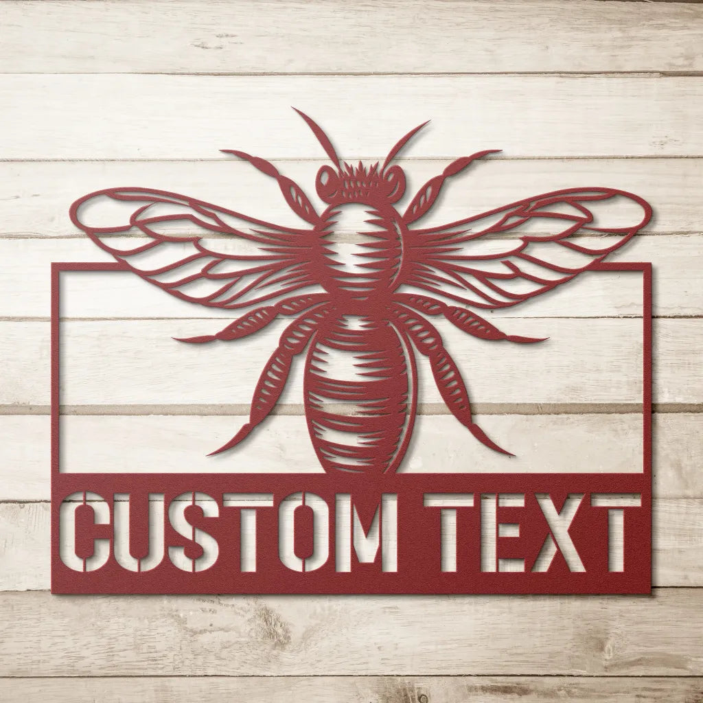 Honey Bee Wall Art, Metal Wall Art