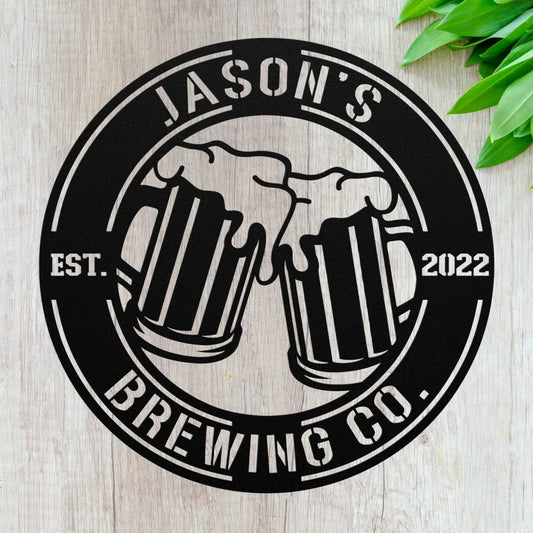 Personalized Brewery Metal Sign Beer Room Decor Ideas -