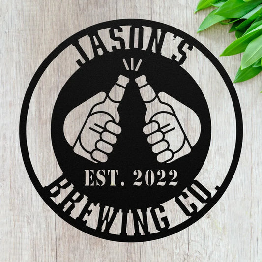 Personalized Brewery Metal Sign Home Craft Beer Gift Idea