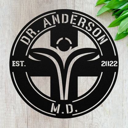 Personalized Health Care Hospital Metal Wall Art Custom