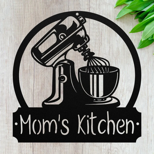 Personalized Kitchen Metal Wall Art Custom Sign For Mom’s