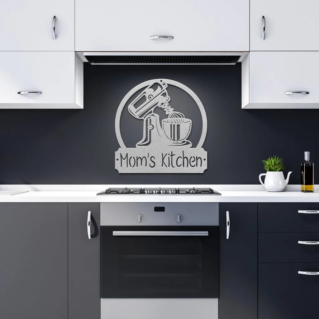 Personalized Kitchen Metal Wall Art Custom Sign For Mom’s